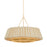 Hudson Valley Beechford 6Lt 40" Chandelier, Gold Leaf/Raffia Ruffle - 1540-VGL