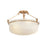 Hudson Valley Lowerre 3Lt Semi Flush Mount, Patina Gold Leaf/Cloud - 1553-PGL
