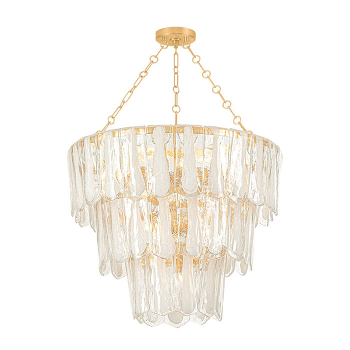 Hudson Valley Tappan 13 Light Chandelier, Vintage Gold Leaf/Piastre - 1713-VGL
