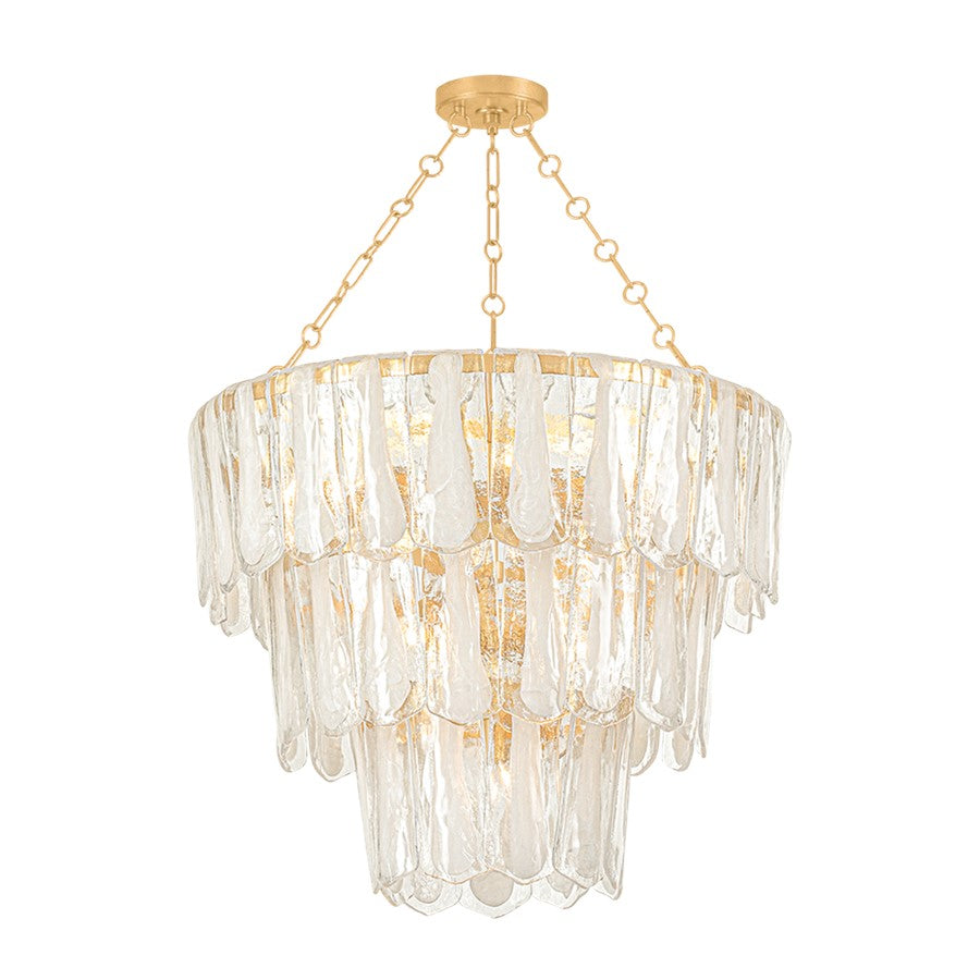 Hudson Valley Tappan 13 Light Chandelier, Vintage Gold Leaf/Piastre - 1713-VGL