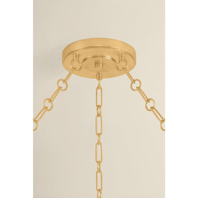 Hudson Valley Tappan 21 Light Chandelier, Vintage Gold Leaf/Piastre - 1720-VGL