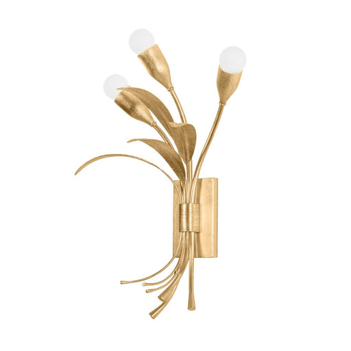 Hudson Valley Bilston 3 Light Wall Sconce, Vintage Gold Leaf - 1903-VGL