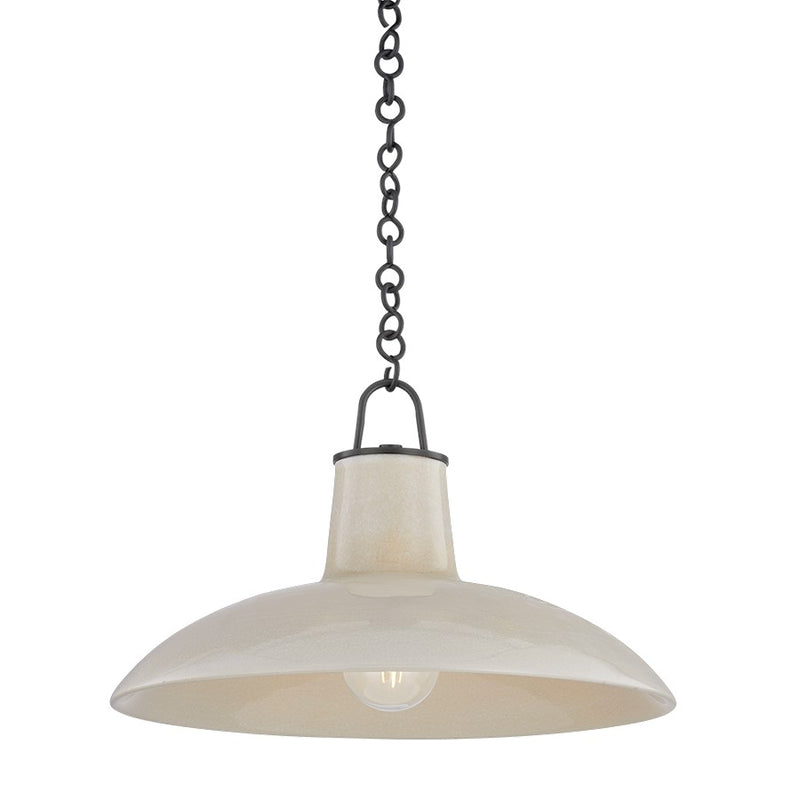 Hudson Valley Pottersville 1Lt 18" Pendant, Bronze/Ivory Crackle - 1918-DB-CIC