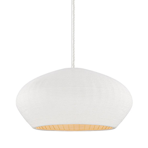 Hudson Valley Ferndale 1 Light 36" Pendant, Gesso White - 2236-GSW