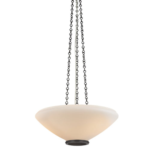 Hudson Valley Awosting 3Lt 17" Pendant, Distressed Bronze/Opal Matte