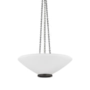 Hudson Valley Awosting 3Lt 22" Pendant, Distressed Bronze/Opal Matte - 2322-DB