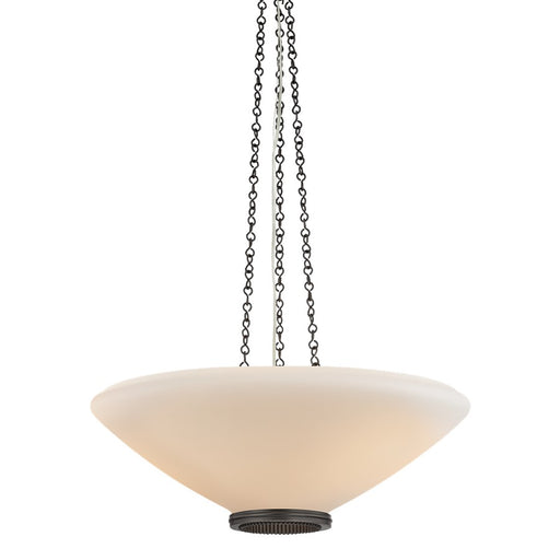 Hudson Valley Awosting 3Lt 22" Pendant, Distressed Bronze/Opal Matte