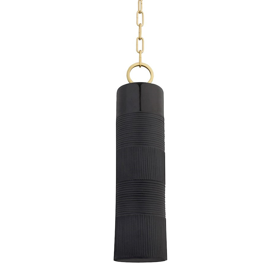 Hudson Valley Brookville 1 Light Pendant, Brass