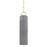 Hudson Valley Brookville 1 Light Pendant, Aged Brass/Gray