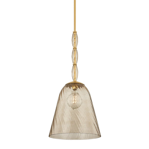 Hudson Valley Bleecker 1Lt Pendant, Aged Brass/Bronze/Optic - 2417-AGB