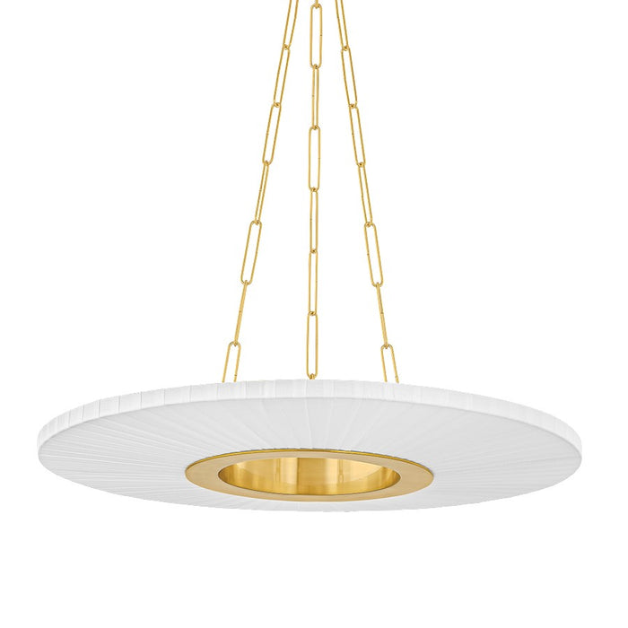 Hudson Valley Prattsburgh 1 Light 30" Chandelier, Aged Brass - 2530-AGB