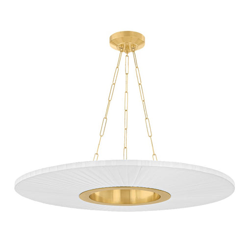 Hudson Valley Prattsburgh 1 Light 40" Chandelier, Aged Brass - 2540-AGB