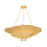 Hudson Valley Spring Valley 5Lt Chandelier, Gold Leaf/Seeded Cloud - 2605-VGL
