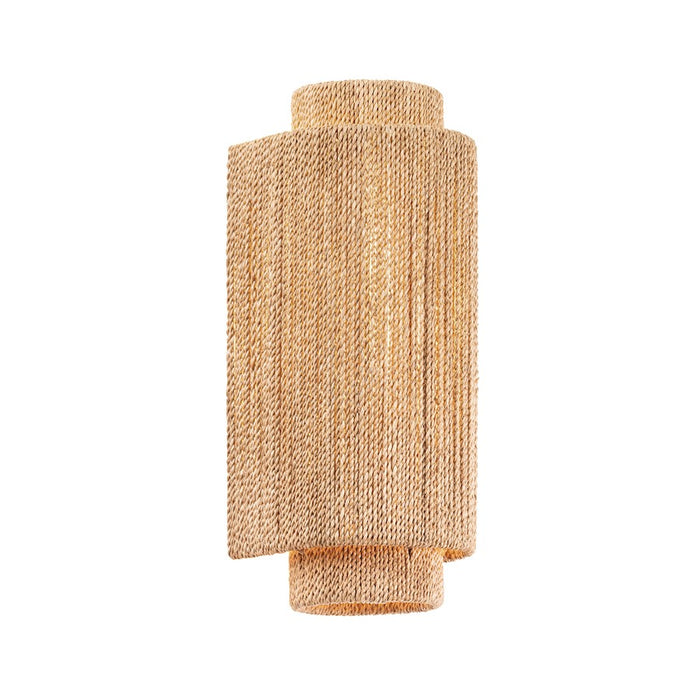 Hudson Valley Metuchen 1Lt Wall Sconce, Gold Leaf/Natural Abaca - 2718-VGL