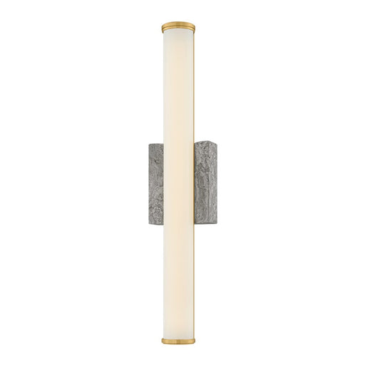 Hudson Valley Stony Point 1 Light Wall Sconce, Aged Brass/Opal Glossy - 3431-AGB