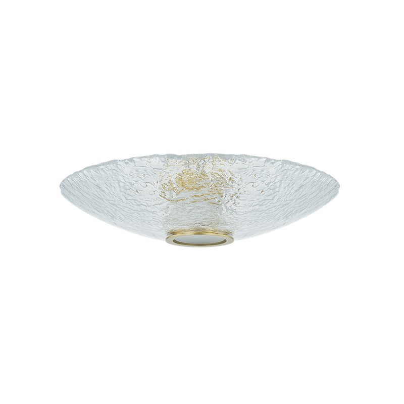 Hudson Valley New Haven 1 Light Flush Mount, Aged Brass/Piastre - 3451-AGB