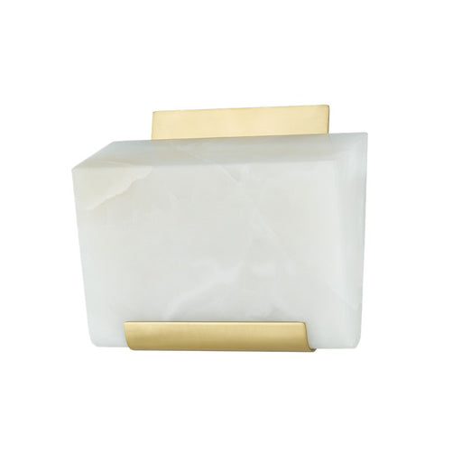 Hudson Valley Fairfield 1 Light Wall Sconce, Aged Brass/Onyx - 3541-AGB