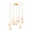 Hudson Valley Ironwood 9 Light Chandelier, Aged Brass/Opal Seedy