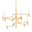 Hudson Valley Allentown 8 Light Chandelier, Aged Brass/Matte Cloud - 4008-AGB