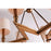 Hudson Valley Bethesda 6 Light Chandelier, Aged Brass/White