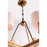 Hudson Valley Bethesda 6 Light Chandelier, Aged Brass/White