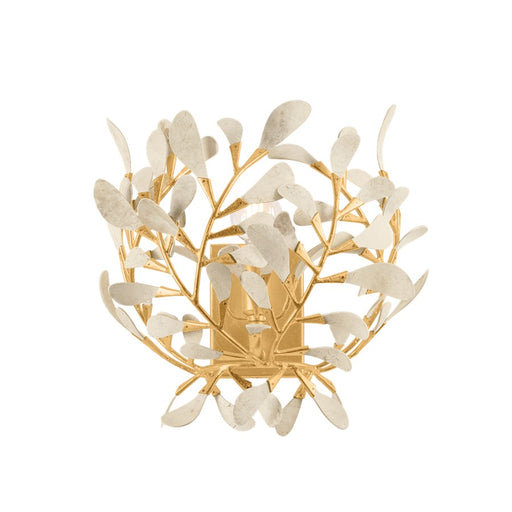 Hudson Valley Maybrook 1Lt Wall Sconce, Vintage Gold Leaf/Coco Shell - 4451-VGL