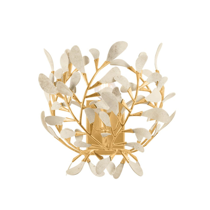 Hudson Valley Maybrook 1Lt Wall Sconce, Vintage Gold Leaf/Coco Shell - 4451-VGL