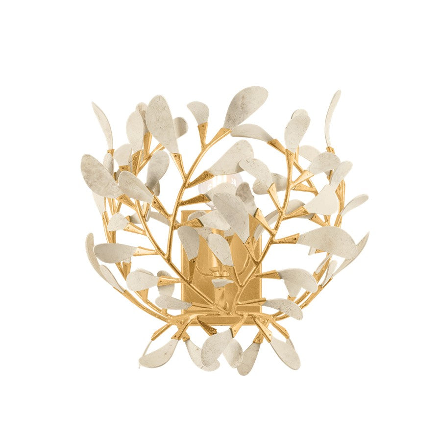 Hudson Valley Maybrook 1Lt Wall Sconce, Vintage Gold Leaf/Coco Shell - 4451-VGL