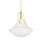 Hudson Valley Coventry 1Lt 16" Pendant, Gold/White Plaster/Opal - 4516-VGL-WP