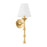 Hudson Valley Vails Gate 1 Light Wall Sconce, Vintage Gold Leaf/White - 4521-VGL