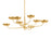 Hudson Valley Taormina 8Lt Chandelier, Gold Leaf/Clear Inside Etched - 4545-VGL