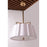 Hudson Valley Humphrey 4 Light Chandelier, Aged Brass/White
