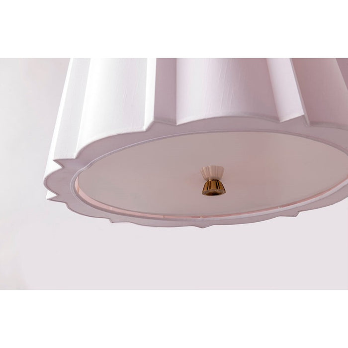 Hudson Valley Humphrey 4 Light Chandelier, Aged Brass/White