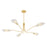Hudson Valley Tenafly 5Lt Chandelier, Brass/Piastre/White Swirl - 4905-AGB