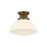 Hudson Valley Bruceville 1Lt Flush Mount, Historic Bronze/Opal Glossy - 4913-HB