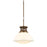Hudson Valley Bruceville 1 Light 16" Pendant, Bronze/Opal Glossy - 4918-HB