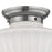 Hudson Valley Dutchess 1 Light Flush Mount, Polished Nickel/White