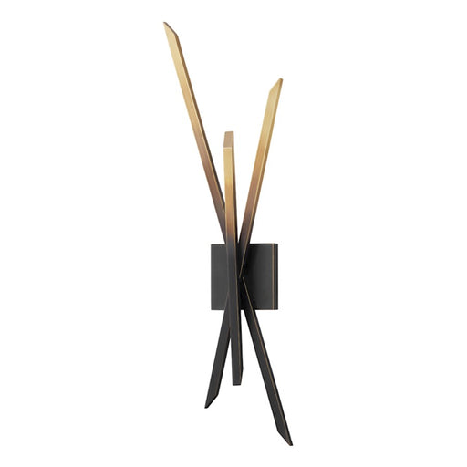 Hudson Valley Gansevoort 1 Light Led Wall Sconce, Gradient Brass