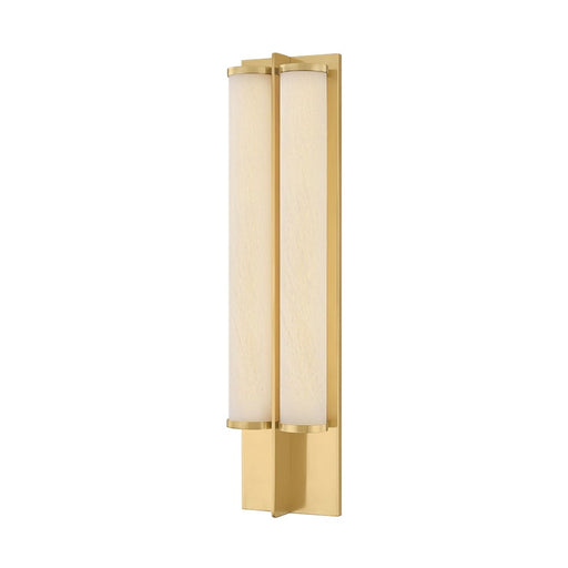 Hudson Valley Northfield 2Lt Wall Sconce, Aged Brass/Matte Cloud - 5152-AGB