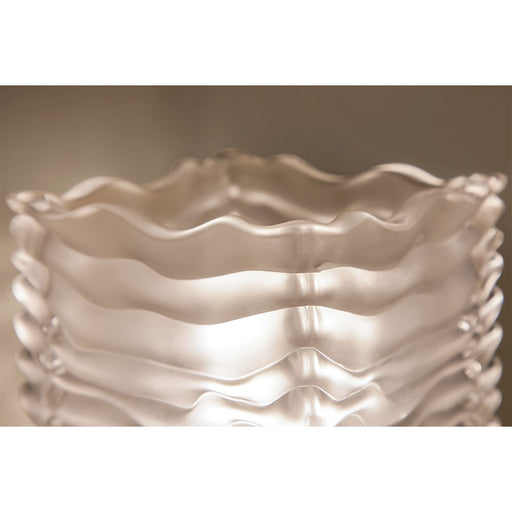 Hudson Valley Sagamore 3 Light Bath/Vanity, Nickel/Frosted/Clear Ribs