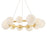 Hudson Valley Pacama 11Lt Chandelier, Aged Brass/Seeded Cloud - 5540-AGB