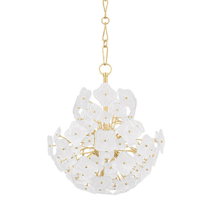 Hudson Valley Barrytown 7 Light Chandelier, Vintage Gold Leaf/Piastre - 5606-VGL