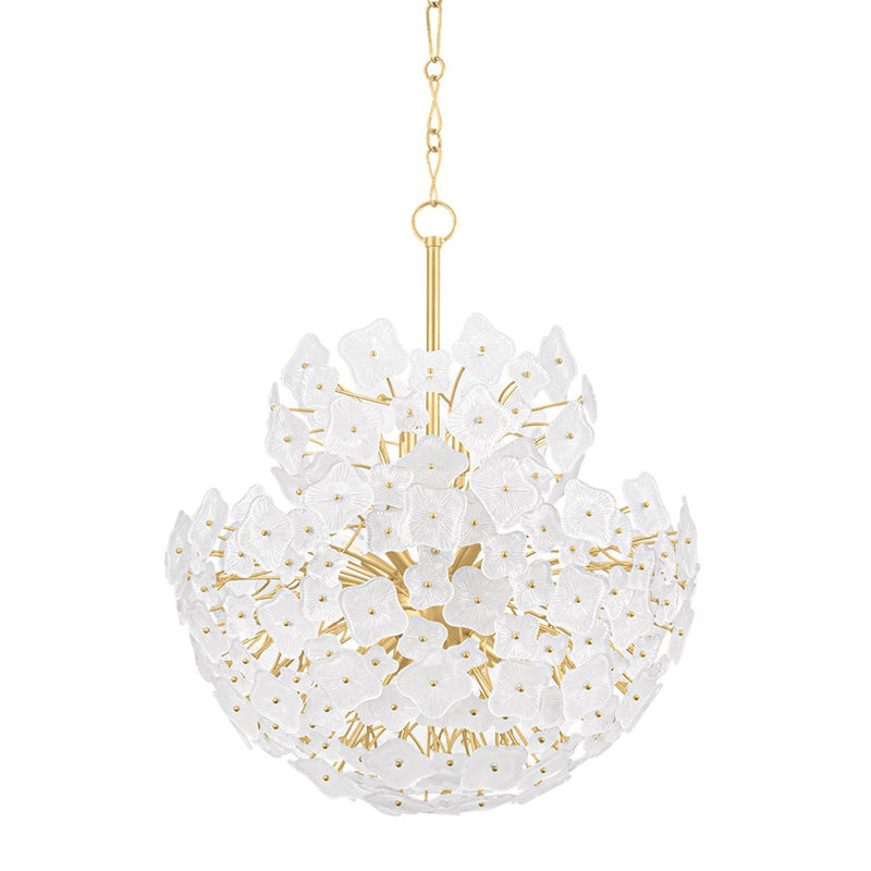 Hudson Valley Barrytown 13Lt Chandelier, Vintage Gold Leaf/Piastre - 5613-VGL