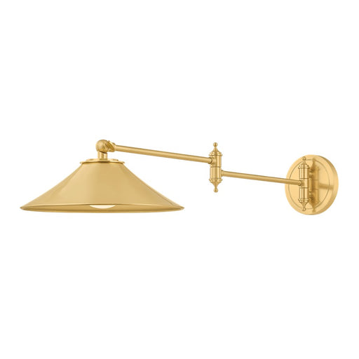 Hudson Valley Lithgow 1Lt Wall Sconce, Aged Brass - 5621-AGB