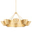 Hudson Valley Reeve 8 Light Chandelier, Vintage Gold Leaf
