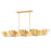 Hudson Valley Reeve 8 Light Linear Island Pendant, Vintage Gold Leaf
