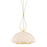 Hudson Valley Baudette 1Lt 18" Pendant, Aged Brass/Seeded Cloud - 5717-AGB