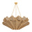 Hudson Valley Hayworth 8 Light Chandelier, Vintage Gold Leaf/Abaca - 6208-VGL