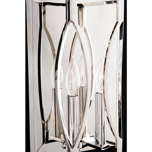 Hudson Valley Roswell 2 Light Wall Sconce, Polished Nickel