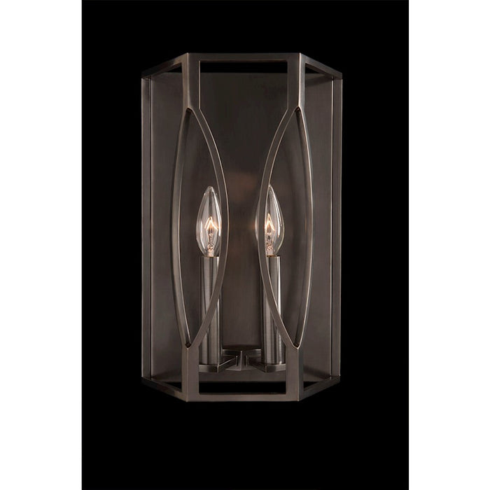Hudson Valley Roswell 2 Light Wall Sconce, Polished Nickel